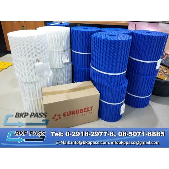สายพานพลาสติกและอะไหล่ระบบลำเลียง - bkppass - สายพานพลาสติกโมดูล่าร์ (Modular Eurobelt)